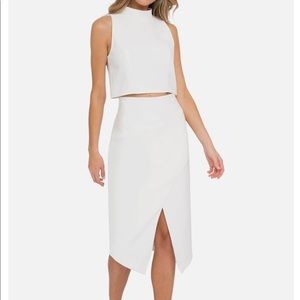 Black Halo Juma Two Piece Dress in White